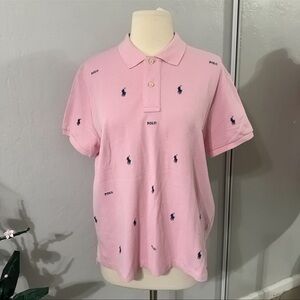 Polo by Ralph Lauren Men's Pink Polo Shirt